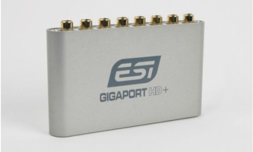 ESI GigaPort HD+ Аудиоинтерфейс USB 0х8, 24-bit / 96kHz, для Mac и PC, 2 выхода на наушники, ASIO 2.
