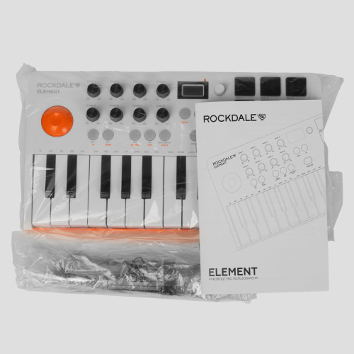 ROCKDALE Element White, компактная миди-клавиатура, 25 клавиш, цвет белый фото 9