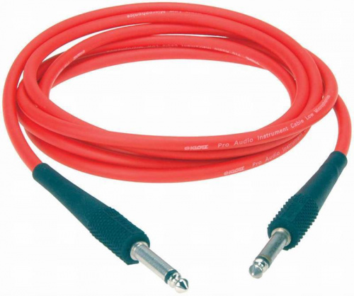 KLOTZ KIK4,5PPRT готовый инструментальный кабель, длина 4.5м, разъемы KLOTZ Mono Jack (прямой-прямой), цвет красный фото 2