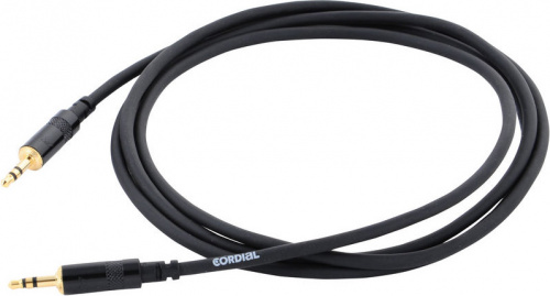 Cordial CFS 1,5 WW инструментальный кабель мини-джек стерео 3,5 мм M/мини-джек стерео 3,5 мм M, 1,5 м, черный