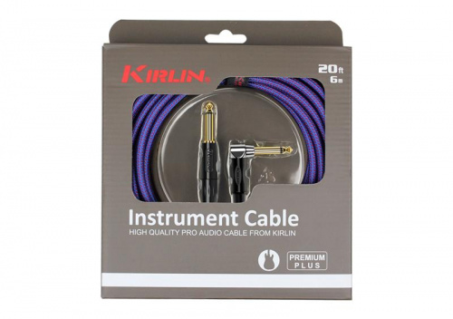 Kirlin IWB-202BFGL 3M RO кабель инструментальный Разъемы: 1/4" прямой моноджек 1/4" угловой мон фото 2