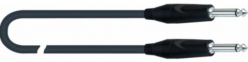 QUIK LOK S198-3AM BK готовый инструментальный кабель серии Professional, длина 3 метра, прямые разъёмы Jack mono Amphenol, черн