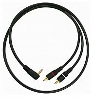 Mogami 3.5S-2R-3Ft кабель угловой мини-джек стерео - 2 х RCA "тюльпан" длина 0,9 м., чёрный