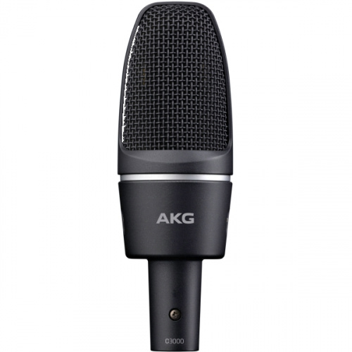 AKG C3000 конденсаторный кардиоидный микрофон с 1" мембраной . Обрезной фильтр НЧ - 500Гц, 6дБ на октаву. Цвет черный. Держатель H85 в комплекте