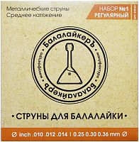 БАЛАЛАЙКЕРЪ STR-B1 (BST-01) Комплект струн для традиционной 3-х струнной балалайки 'Регулярный'