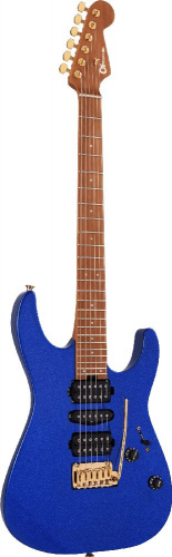 CHARVEL Pro-Mod DK24 HSH 2PT CM Mystic Blue электрогитара, цвет - синий фото 6