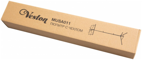 VESTON MUSA011 Пюпитр для нот, компактный складной, чехол в комплекте, коробка фото 5