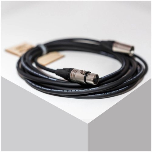 SHNOOR MC220eco-XMXF-3m Симметричный микрофонный кабель с разъёмами XLR 3м