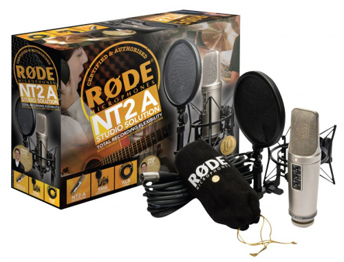 RODE NT2-A Профессиональный конденсаторный микрофон с большой 1" диафрагмой с трехпозиционным переключателем направленности фото 2