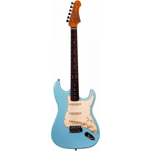 JET JS-300 BL R электрогитара, Stratocaster, корпус липа, 22 лада,SSS, tremolo, цвет Sonic blue