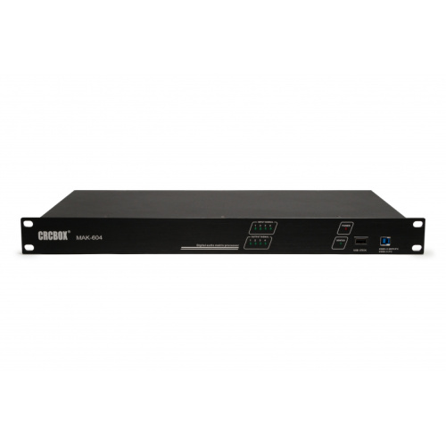 CRCBOX MAK-604 Аудио процессор 4 входов 4 выходов (euroblock), встроенный USB плеер MP3, AEC