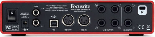 FOCUSRITE Scarlett 6i6 2nd Gen USB аудио интерфейс 6 входов/6 выходов фото 3