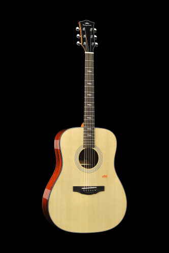 KEPMA F1E-D Natural электроакустическая гитара, цвет натуральный, в комплекте чехол фото 2