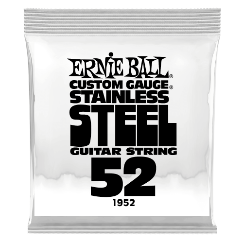 Ernie Ball 1952 струна одиночная для электрогитары Серия Stainless Steel Калибр: 52 Сердцевина:
