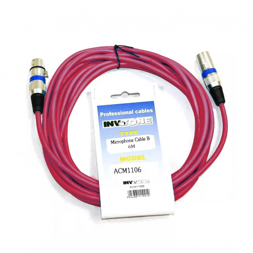 Invotone ACM1110R Микрофонный кабель, XLR — XLR длина 10 м (красный)