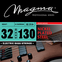 Magma Strings BE176N+ Струны для 6-струнной бас-гитары 32-131, Серия: Nickel Plated Steel, Обмотка: круглая, никелированая сталь, Натяжение: Medium.