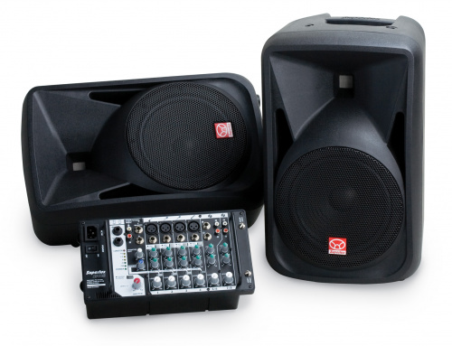 Superlux SP110 Портативный акустический комплект из двух акустических систем и микшера со встроенным