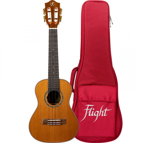 FLIGHT DIANA C укулеле, концерт, SOLID TOP кедр, орех, натуральная, чехол в комплекте