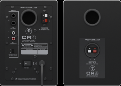 MACKIE CR3 пара студийных мониторов, мощность 50 Ватт, динамик 3", твиттер 0,75", цвет черный фото 4