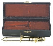 GEWA Miniature Instrument Trombone сувенир тромбон, латунь, 15 см, с футляром (980592)