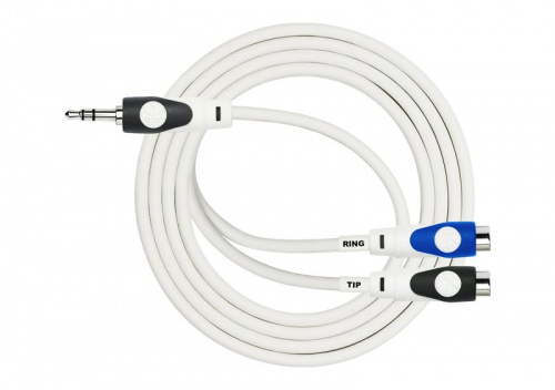 Kirlin LGY-367L 1M WH кабель Y-образный 1 м Разъемы: 3.5 мм стерео миниджек 2 x RCA гнездо Мат фото 2