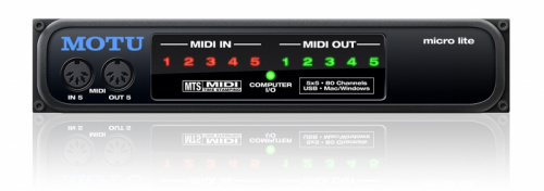 MOTU Micro Lite Миди интерфейс 5х5, USB 2.0 фото 4
