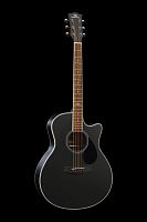 KEPMA A1CE Black Matt электроакустическая гитара, цвет черный, в комплекте 3м кабель