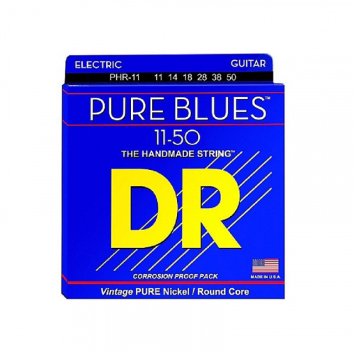 DR PHR-11 серия Pure Blues для электрогитары, чистый никель, Heavy (11-50)