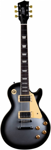 JET JL-500 SLB электрогитара, Les Paul, корпус красное дерево, HH, цвет Silverburst