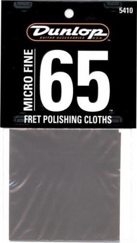 DUNLOP 5410 Micro Fine 65 Fret Polishing Cloth полировальная бумага для ладов гитары 2 шт. фото 2