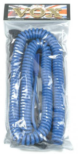 VOX Vintage Coiled Cable гитарный кабель, синий фото 3