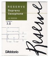 D'ADDARIO WOODWINDS DIR1030 RESERVE SSX - 10 PACK - 3.0 трости для сопрано саксофона, размер 3, 10 шт