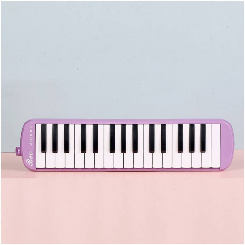 BEE BM-32K H мелодика духовая клавишная 32 клавиши, цвет фиолетовый, мягкий чехол