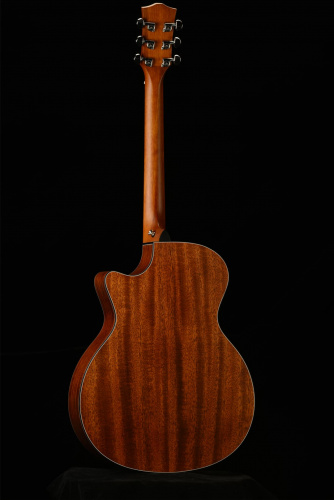 KEPMA F0-GA Top Gloss BS электроакустическая гитара, цвет вишневый санберст, в комплекте чехол фото 3