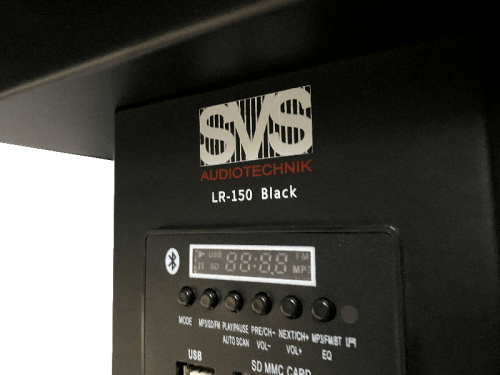 SVS Audiotechnik LR-150 Black Мобильная трибуна со встроенным усилителем и динамиком мощностью 100Вт фото 2