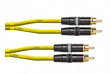 Cordial CEON DJ RCA 0,6 Y аудио кабель 2xRCA male 2xRCA male, 0.6м, разъемы REAN, жёлтый