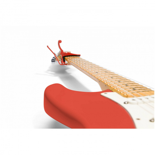 KYSER KGEFFRA каподастр для электрогитары, Fender Fiesta Red, красный фото 2