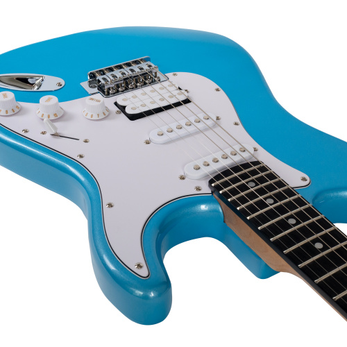 ROCKDALE Stars HSS Blue Metallic электрогитара, цвет синий металлик фото 10