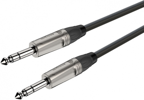 ROXTONE DMJJ200/10 Инструментальный кабель, 2x0,22mm2, D 6mm, 6,3mm stereo Jack – 6,3mm stereo Jack, 10м