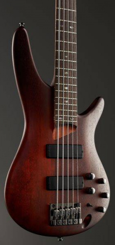 IBANEZ SR505 BM бас-гитара 5-cтрунная, цвет Brown Mahogany, корпус махагон, гриф на болтах, 5 сл ятоба/бубинга, накладка палисандр, 24 лада, мензура 3 фото 6