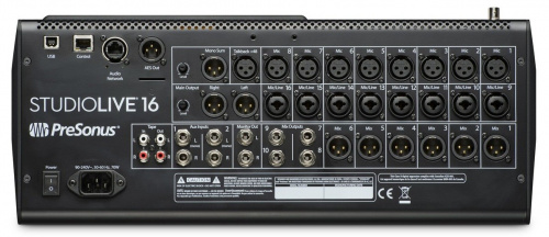 PreSonus StudioLive 16 Series III цифровой микшер, 38 кан.+8 возвратов, 16+1 фейдер, 22 аналоговых вх/17вых, 4FX, 16MIX, 4AUX FX, USB-audio, AVB-audio
