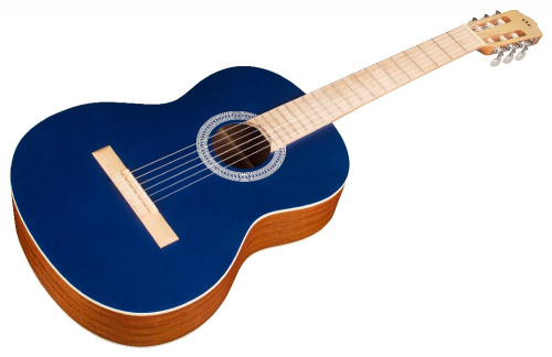 CORDOBA C1 Matiz Classic Blue классическая гитара, цвет - синий, чехол в комплекте фото 4