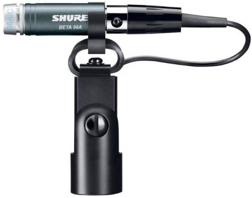 SHURE BETA 98Н/С миниатюрный кардиоидный микрофон для музыкальных инструментов на клипсе с 3 м. кабелем (XLR) и встроенным предусилителем фото 2
