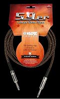 KLOTZ VIN-0300 59er готовый инструментальный кабель, длина 3м, никелированные разъемы Mono Jack, оболочка твид