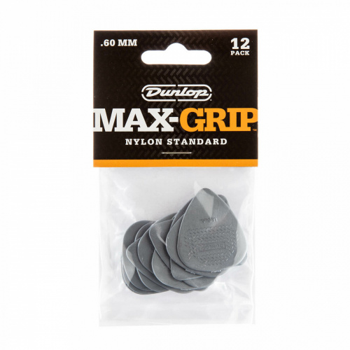 Dunlop Max-Grip Nylon Standard 449P060 12Pack медиаторы, толщина 0.6 мм, 12 шт. фото 4