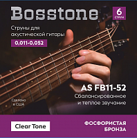 Bosstone Clear Tone AS FB11-52 Струны для акустической гитары  фосфор бронза калибр 0.011-0.052