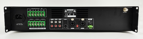 CMX Audio FA-120Z Микшер усилитель, 3 зоны с отдельным контролем громкости, 120ватт, встроенный Mp3 плеер USB и SD, FM тюнер Bl фото 6