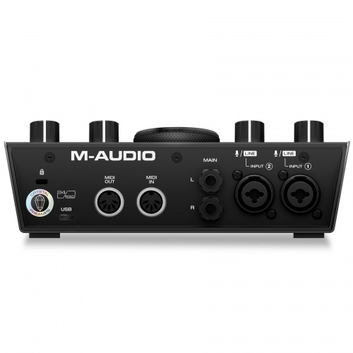 M-Audio AIR 192 I 6 USB аудио интерфейс, 24бит/192кГц, 2x XLR/TRS микрофонный/линейный вход, +48 В, 2x 1/4 TS Jack инструментальный вход, 21/4 TRS Jac фото 3