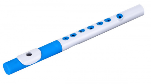 NUVO TooT (White/Blue) блок-флейта TooT, материал пластик, цвет белый/голубой, в комплекте жёсткий чехол