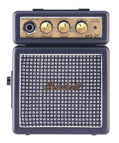 MARSHALL MS-2С MICRO AMP (CLASSIC) усилитель гитарный транзисторный, микрокомбо, 1 Вт, питание от батарей и адаптера (приобретается отдельно), черный  фото 3
